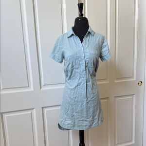 Old Navy Light Blue Shirt Dress